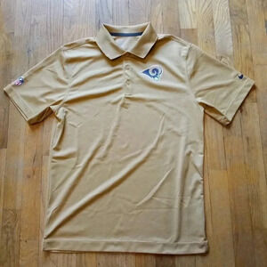 Nike On Field St.Louis Rams NFL Men's Polo Small LA Rams